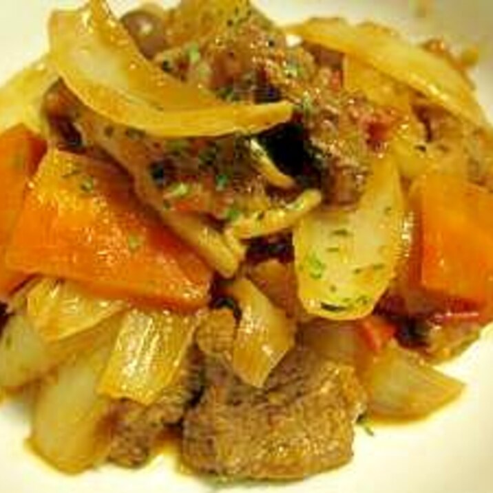 子供大好き 牛肉 玉ねぎ にんじんでケチャップ炒め レシピ 作り方 By Unagi Inu333 楽天レシピ